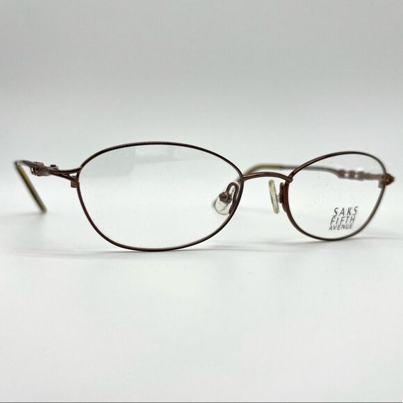 SAKS Fifth Avenue Prescription Eyeglasses S5A156 FL6 130 - Picture 1 of 6